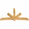 Ekena Millwork Alberta Rough Sawn Timber Gable Bracket, Western Red Cedar, 96"W x 56"H x 6"D x 6"F, 14/12 Pitch GBW096X56X0606ALB00RWR - alternate 4